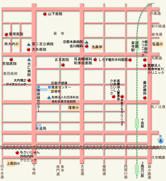 地図から探す 4班マップ 下京西部医師会