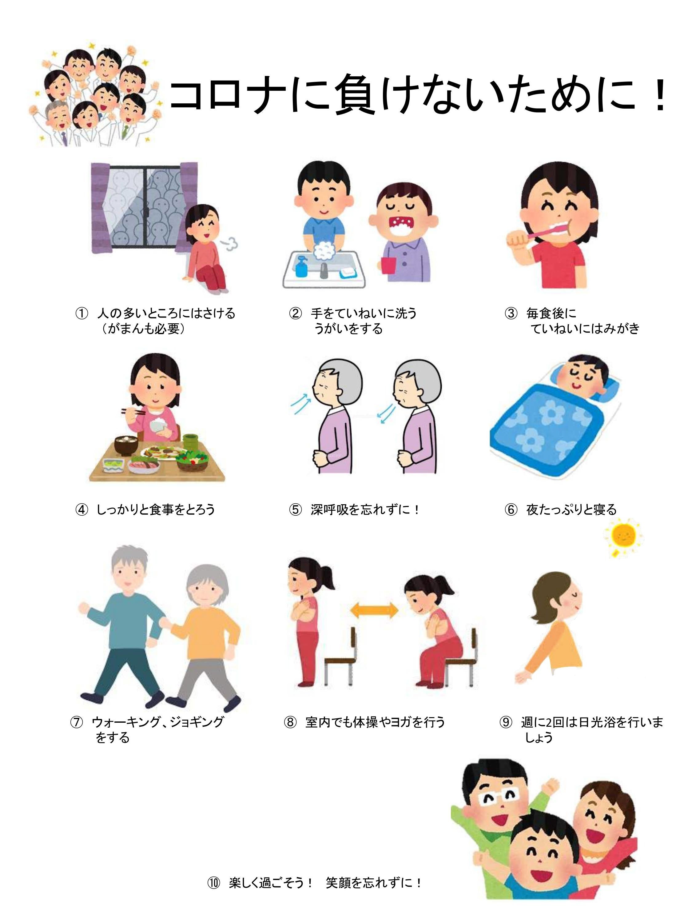 コロナに負けないために！新型コロナウイルス対策（京都九条病院　栄養サポートチーム）